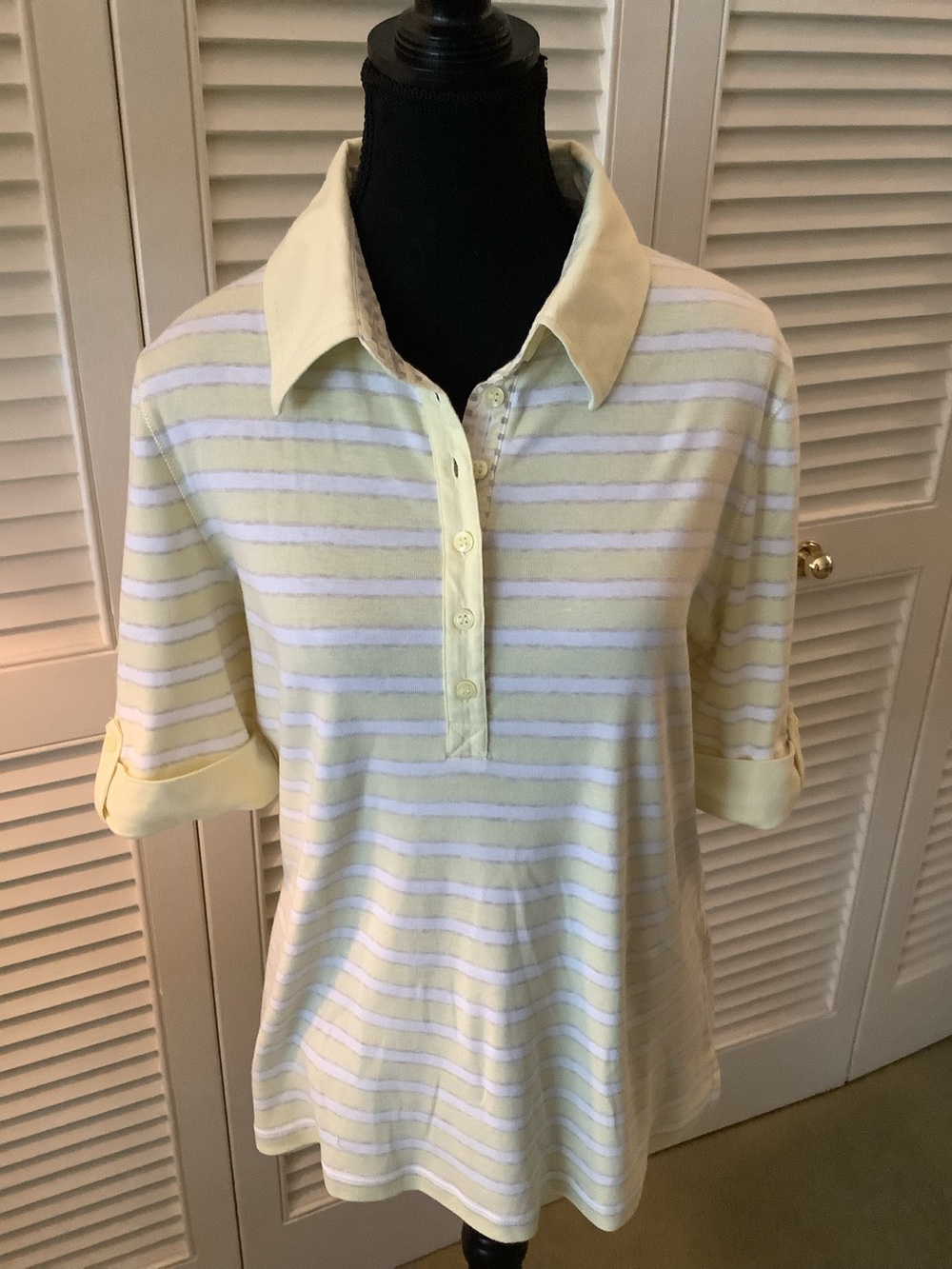 Olsen Short-Sleeve 100% Cotton Top